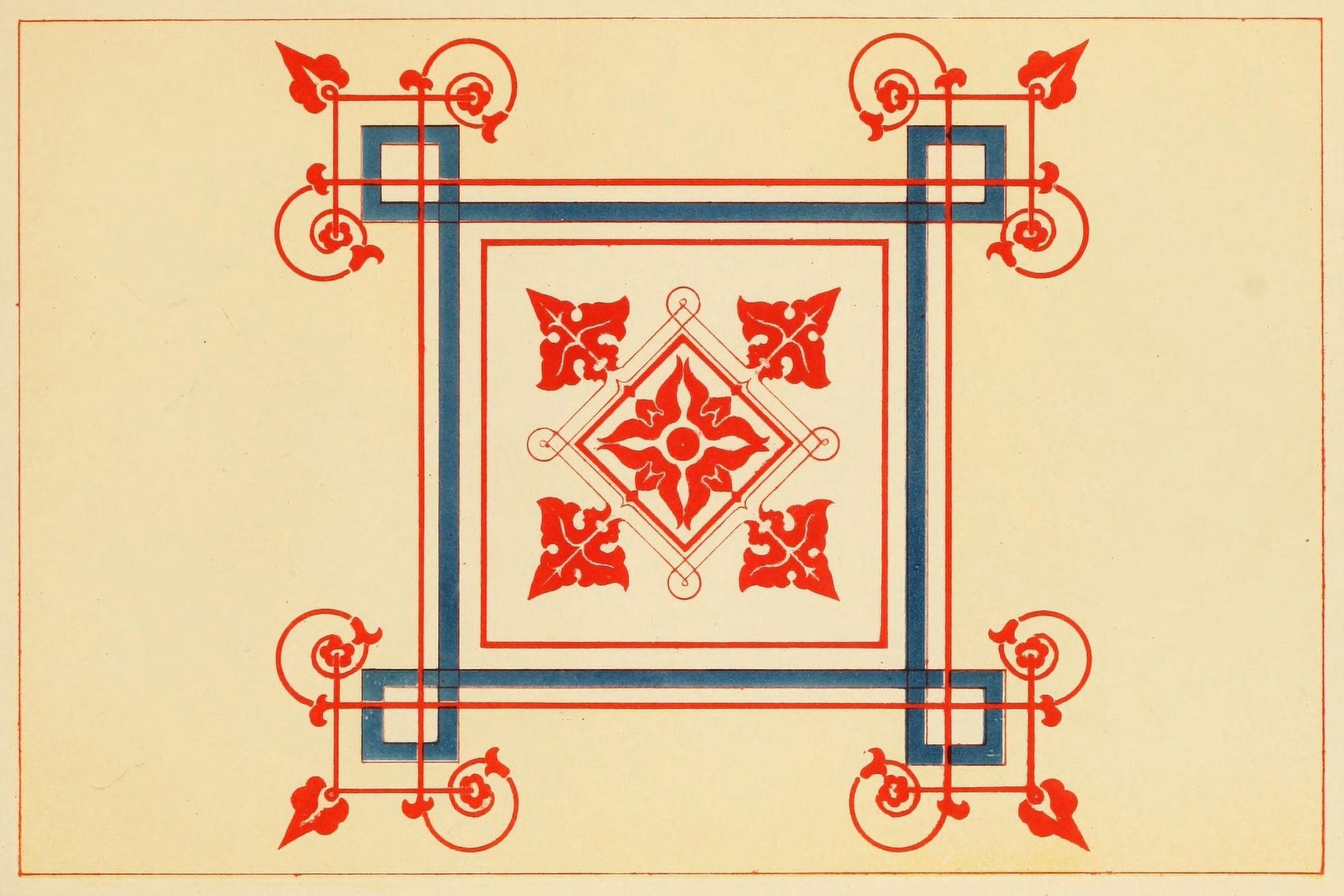 Ornamental designs by Fr Moises 1861-24 Canvas Art -  (18 x 24)