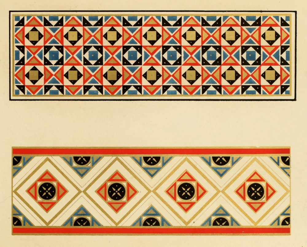 Ornamental designs by Fr Moises 1861-28 Canvas Art - (18 x 24)