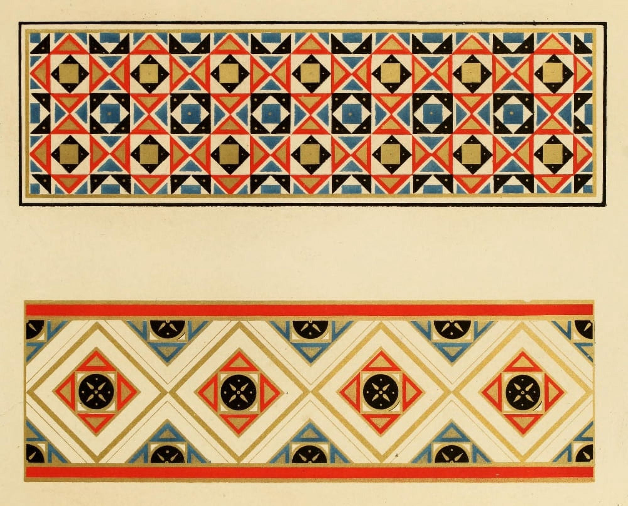 Ornamental designs by Fr Moises 1861-28 Canvas Art - (24 x 36)