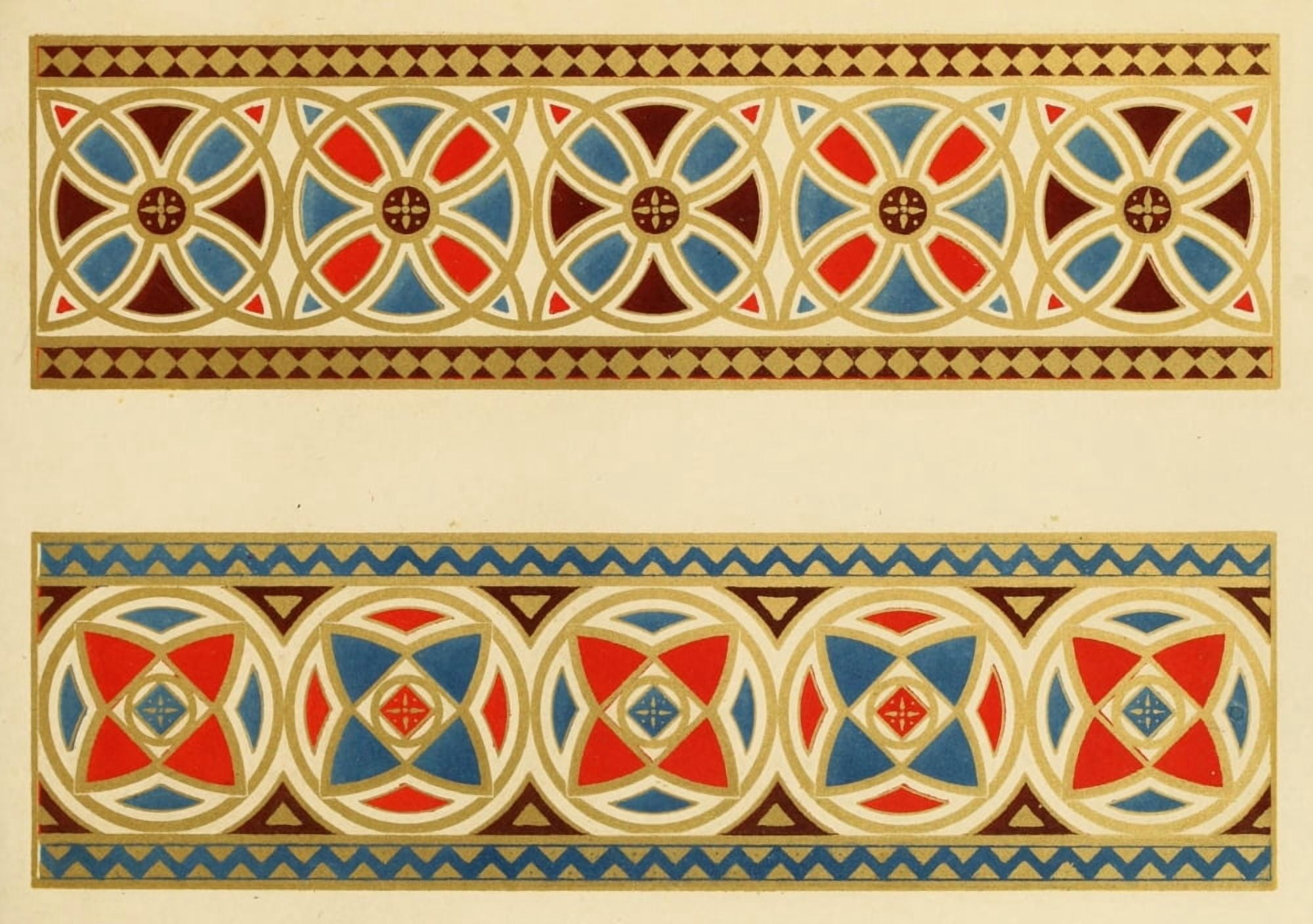 Ornamental designs by Fr Moises 1861-31 Canvas Art - (18 x 24)