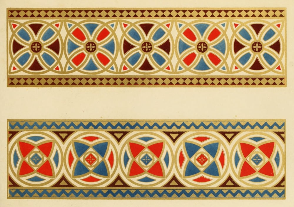 Ornamental designs by Fr Moises 1861-31 Canvas Art - (24 x 36)