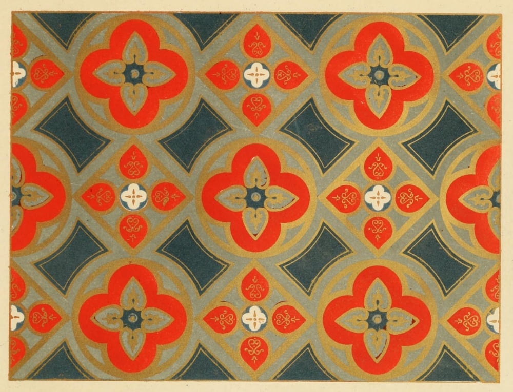 Ornamental designs by Fr Moises 1861-32 Canvas Art - (18 x 24)