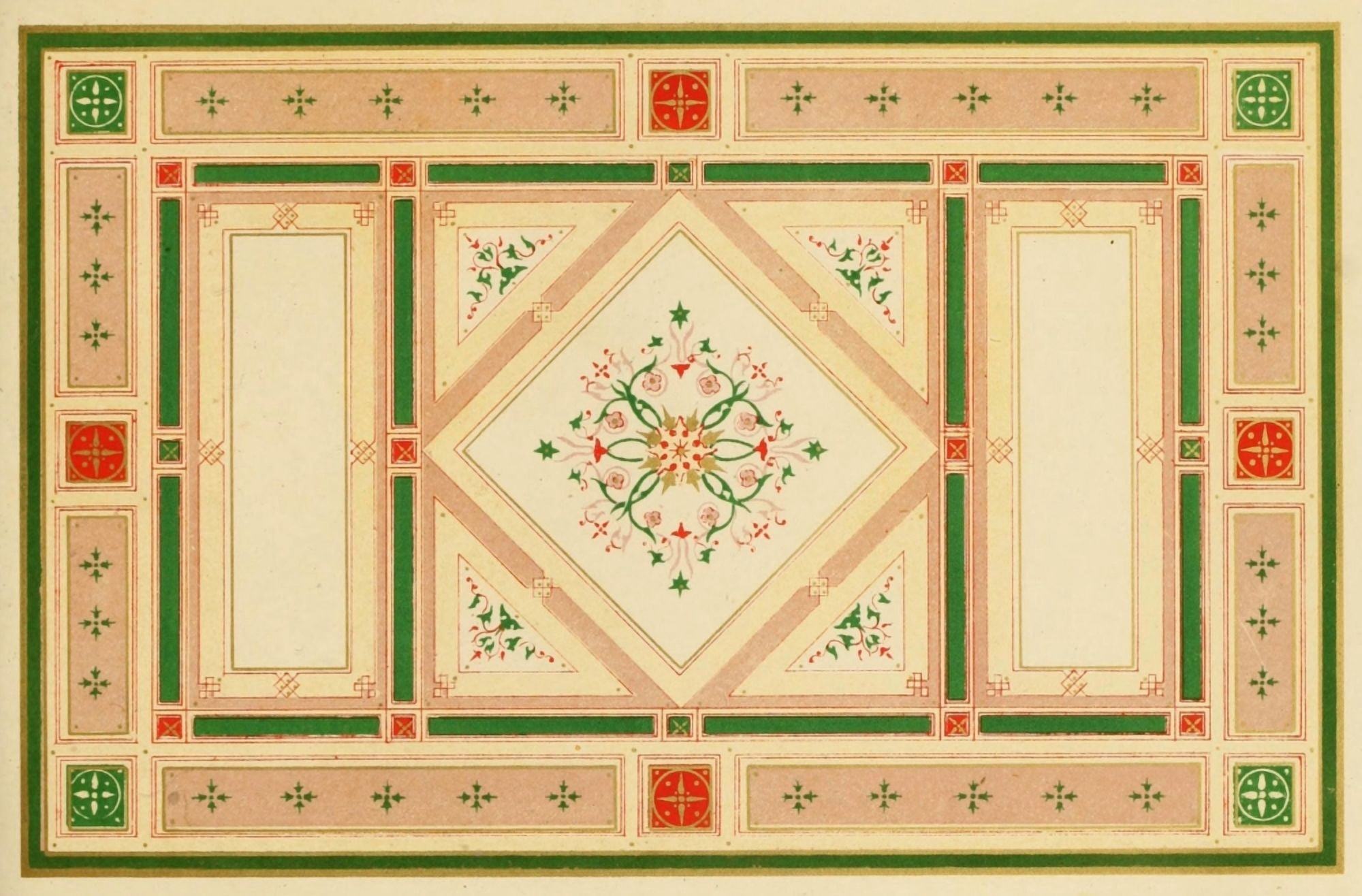 Ornamental designs by Fr Moises 1861-35 Canvas Art - (18 x 24)