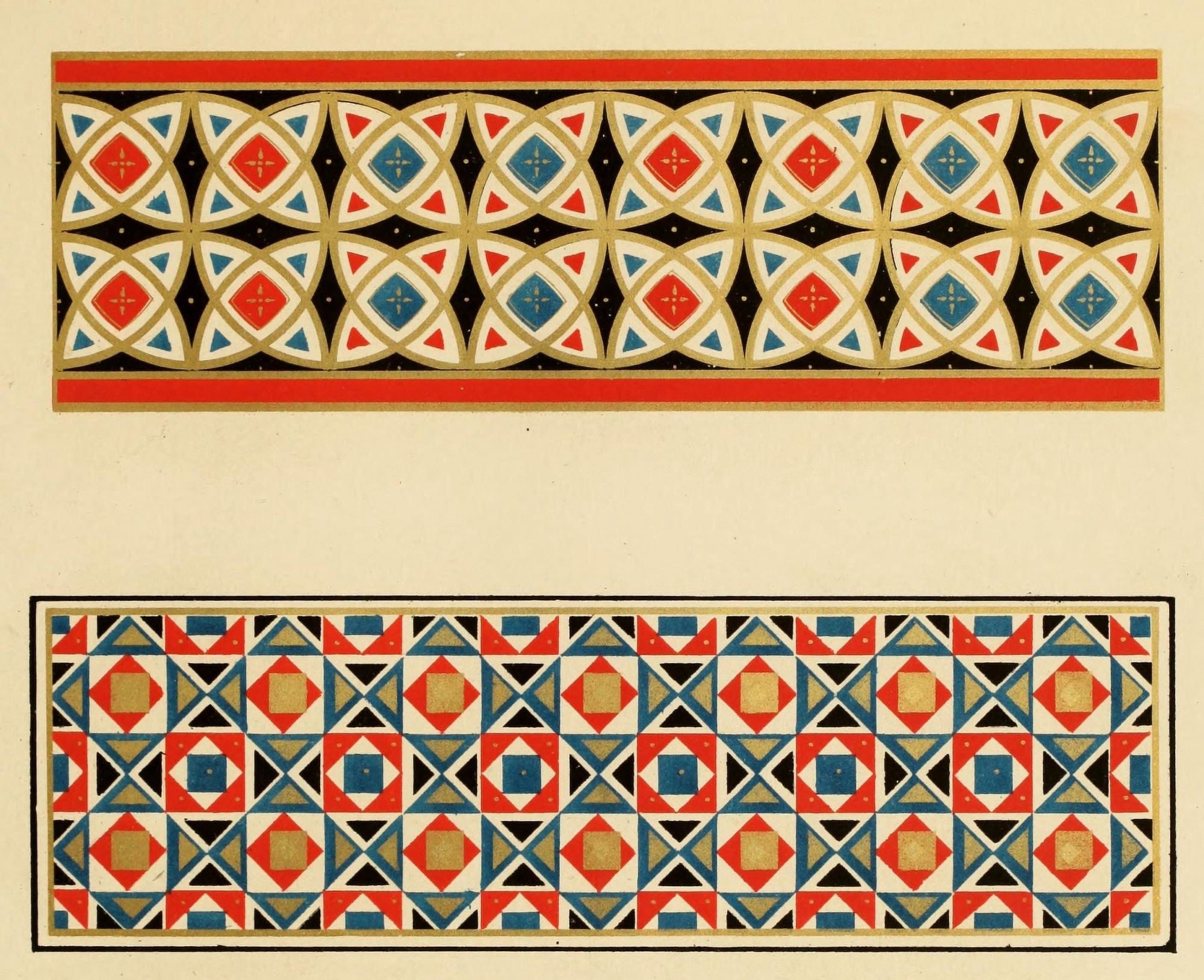 Ornamental designs by Fr Moises 1861-36 Canvas Art - (18 x 24)