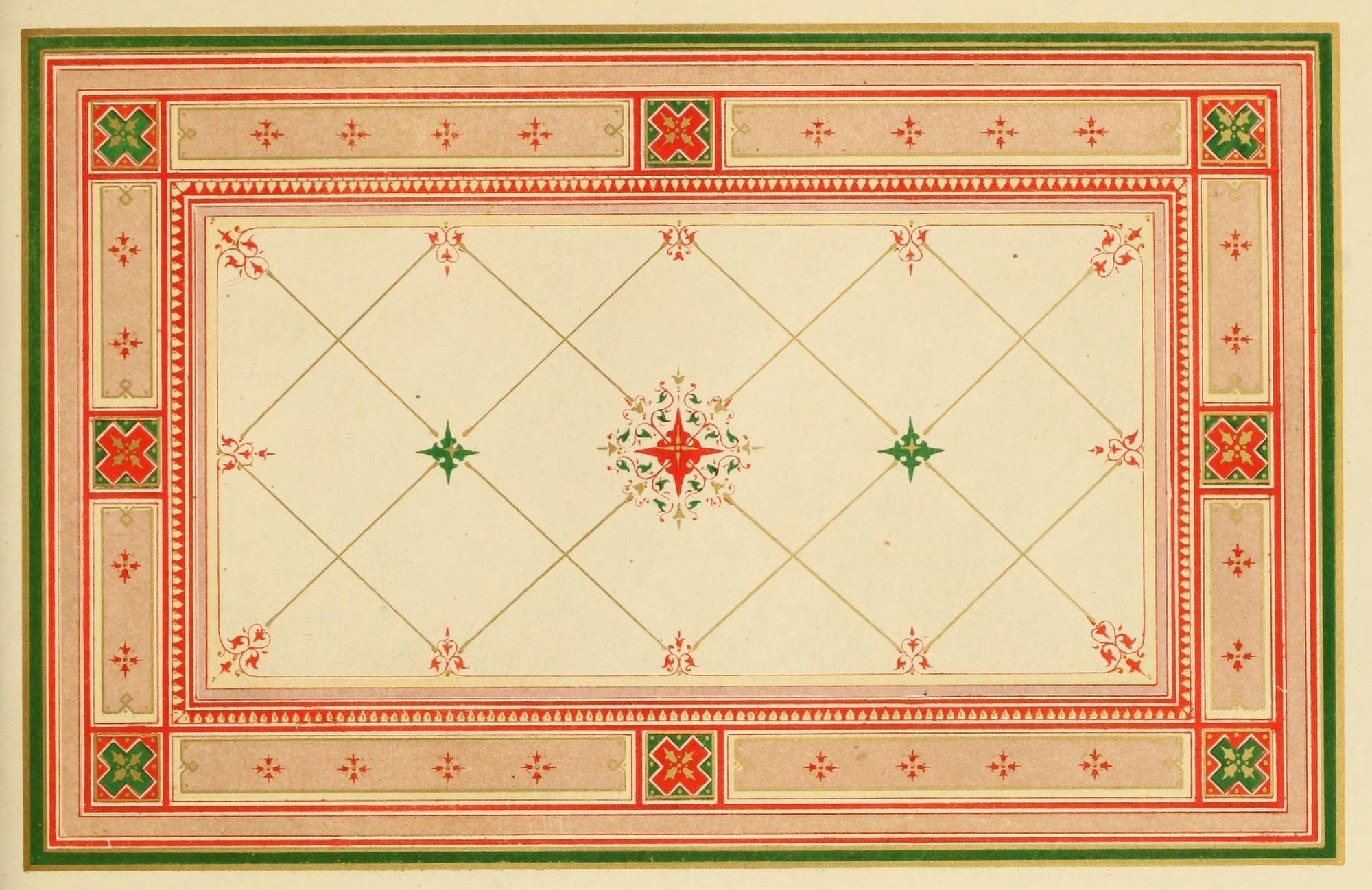 Ornamental designs by Fr Moises 1861-37 Canvas Art -  (18 x 24)