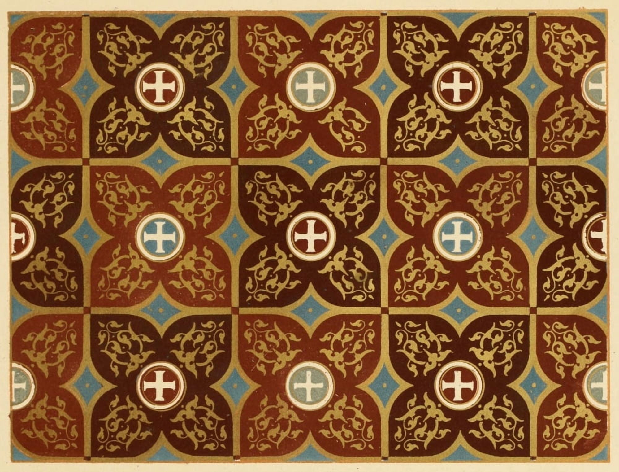Ornamental designs by Fr Moises 1861-38 Canvas Art -  (18 x 24)