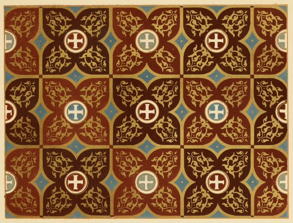 Ornamental designs by Fr Moises 1861-38 Canvas Art - (24 x 36)