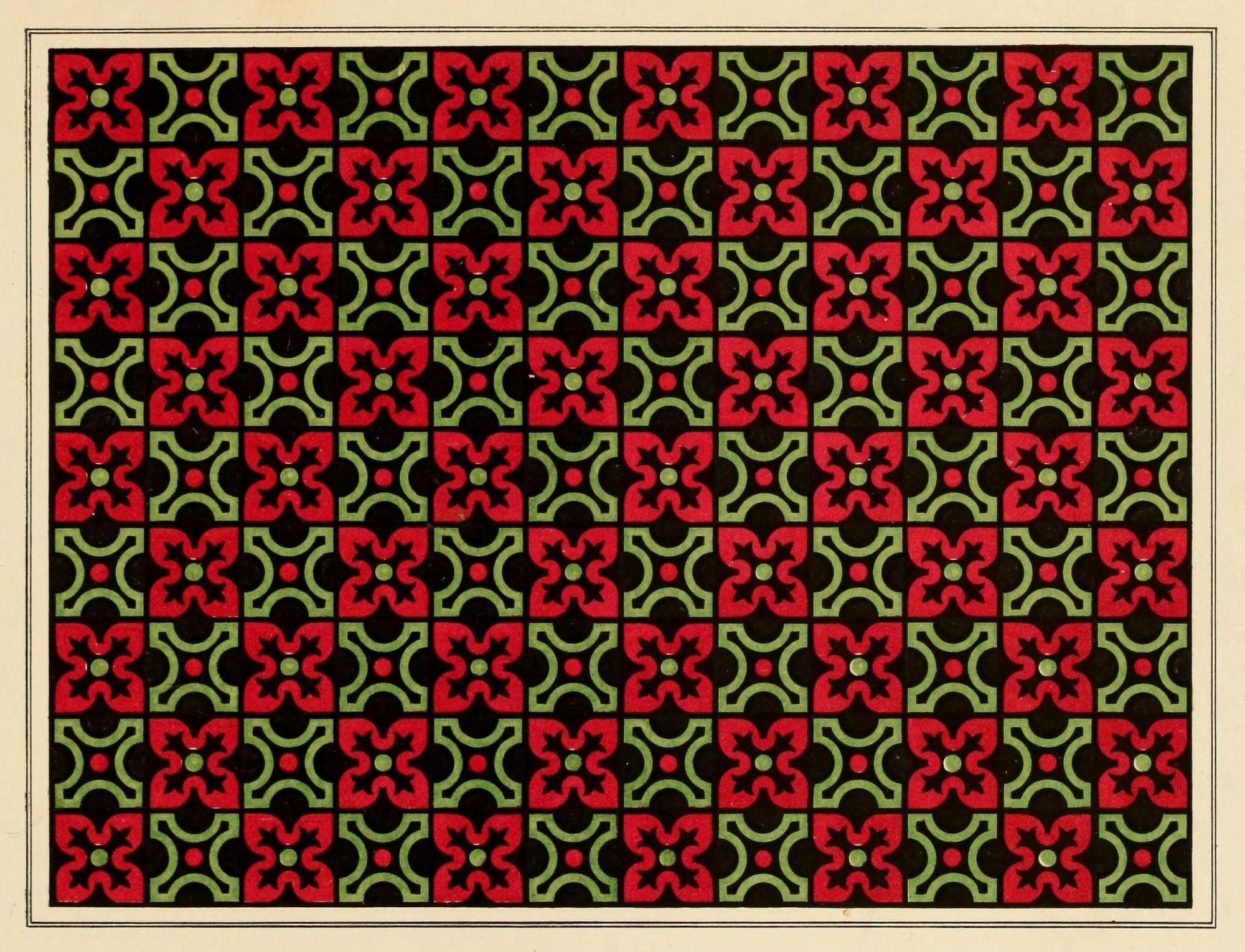 Ornamental designs by Fr Moises 1861-41 Canvas Art - (24 x 36)