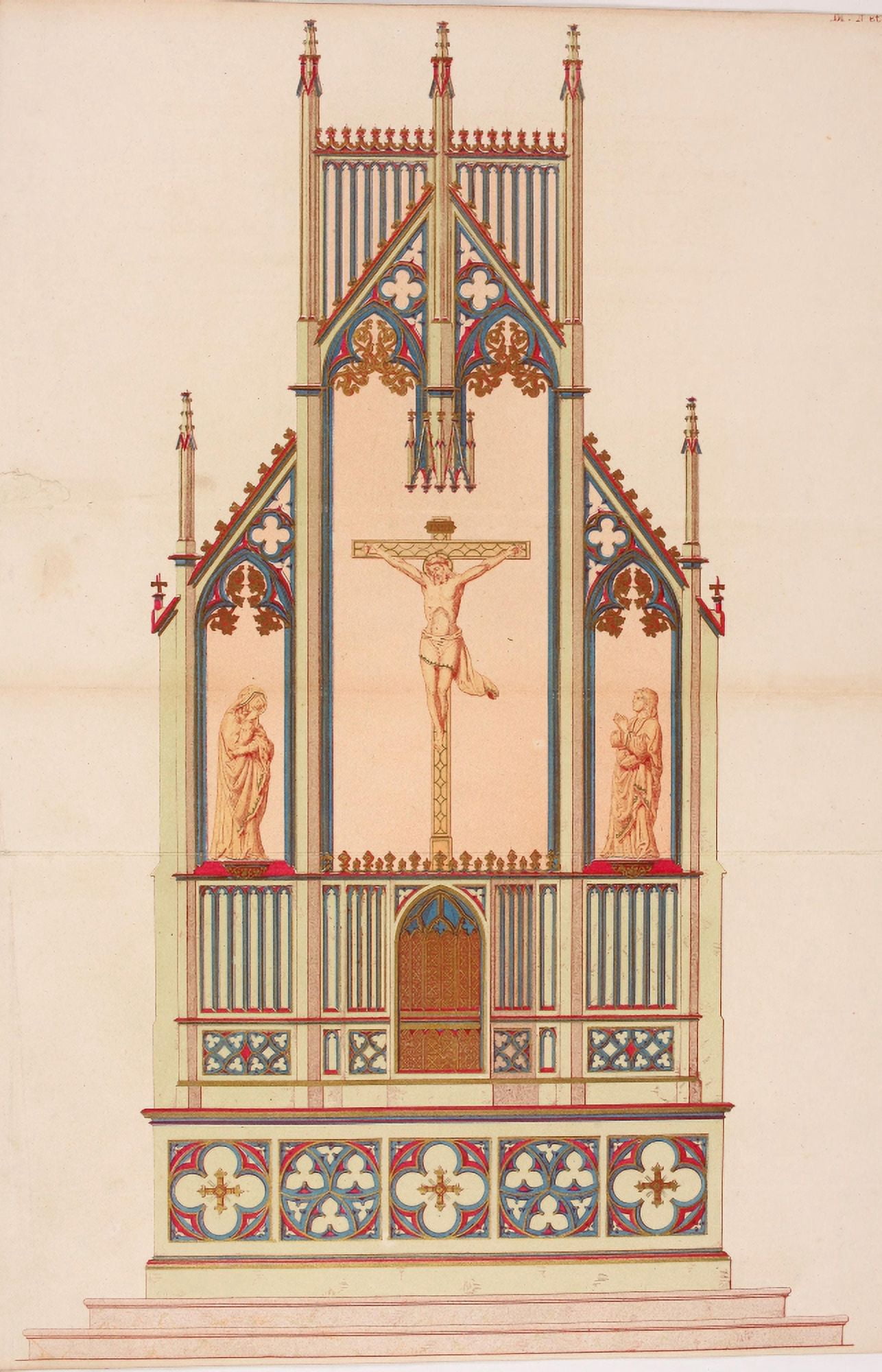 Ornamental designs by Fr Moises 1861-42 Canvas Art - (24 x 36)