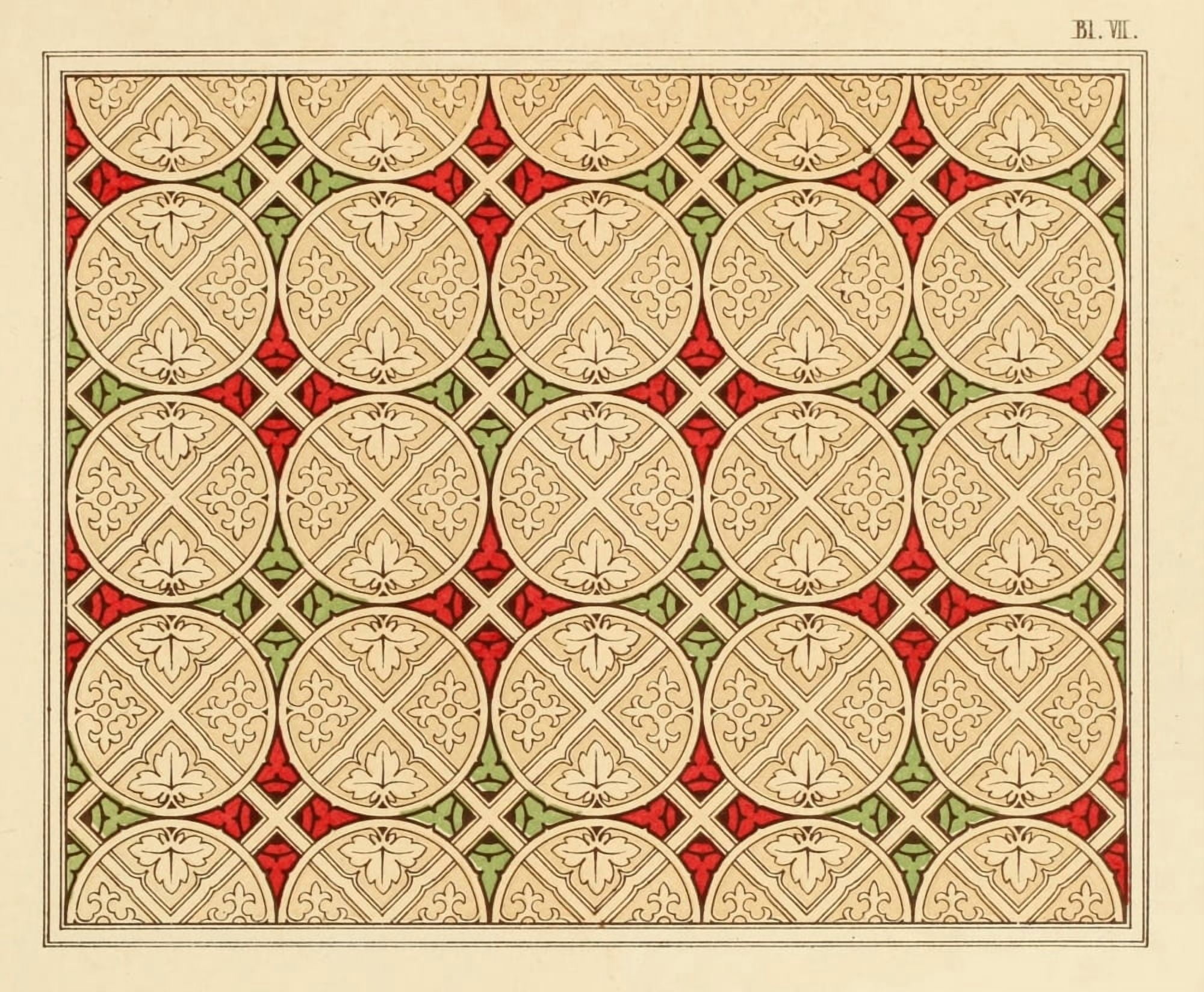 Ornamental designs by Fr Moises 1861-44 Canvas Art -  (18 x 24)