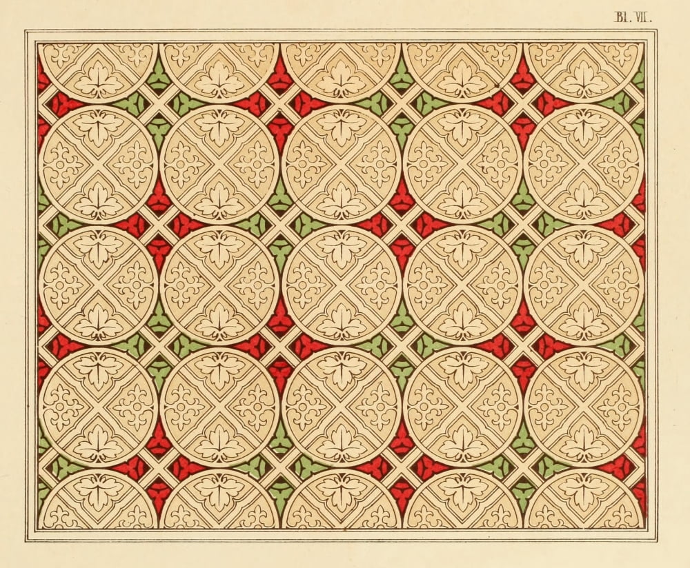 Ornamental designs by Fr Moises 1861-44 Canvas Art - (24 x 36)