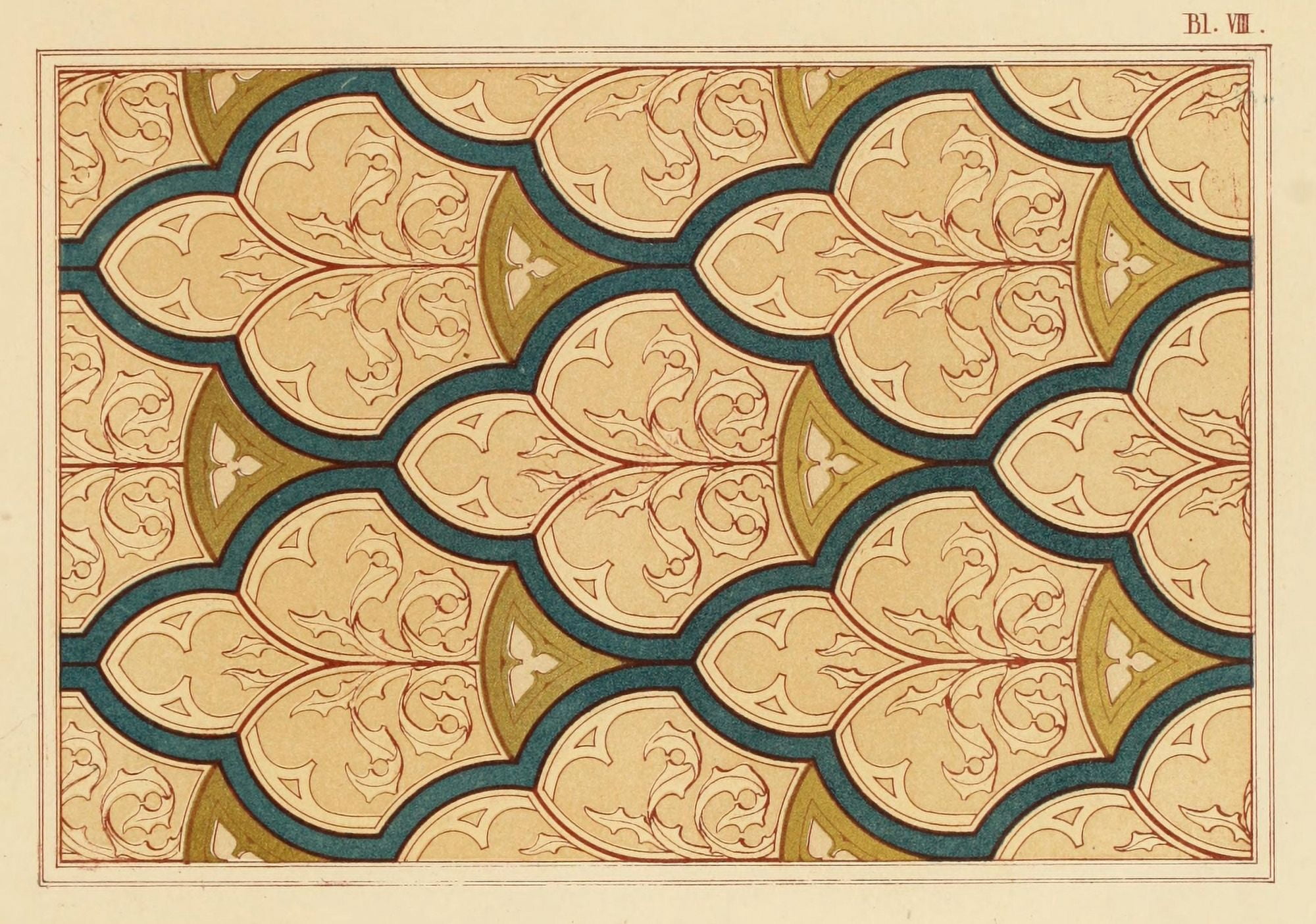 Ornamental designs by Fr Moises 1861-45 Canvas Art -  (18 x 24)