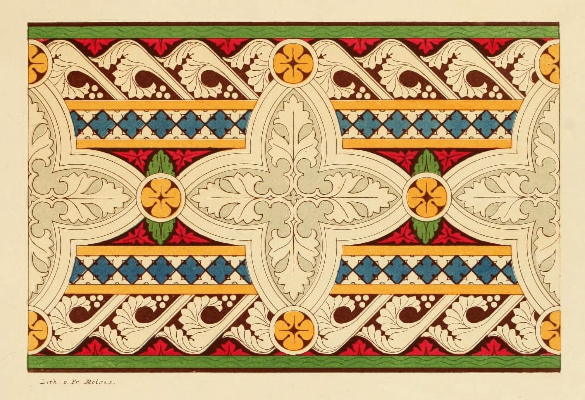 Ornamental designs by Fr Moises 1861-47 Canvas Art -  (18 x 24)