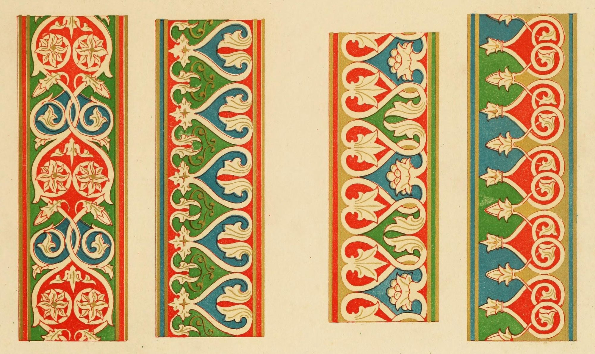 Ornamental designs by Fr Moises 1861-5 Canvas Art - (24 x 36)