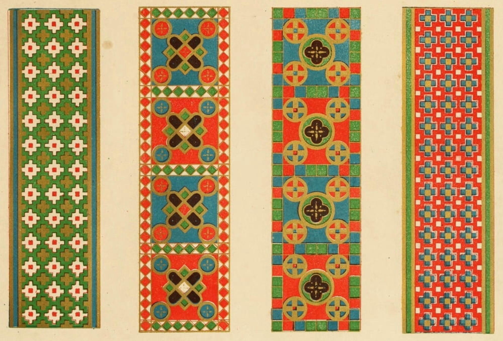 Ornamental designs by Fr Moises 1861-6 Canvas Art - (18 x 24)