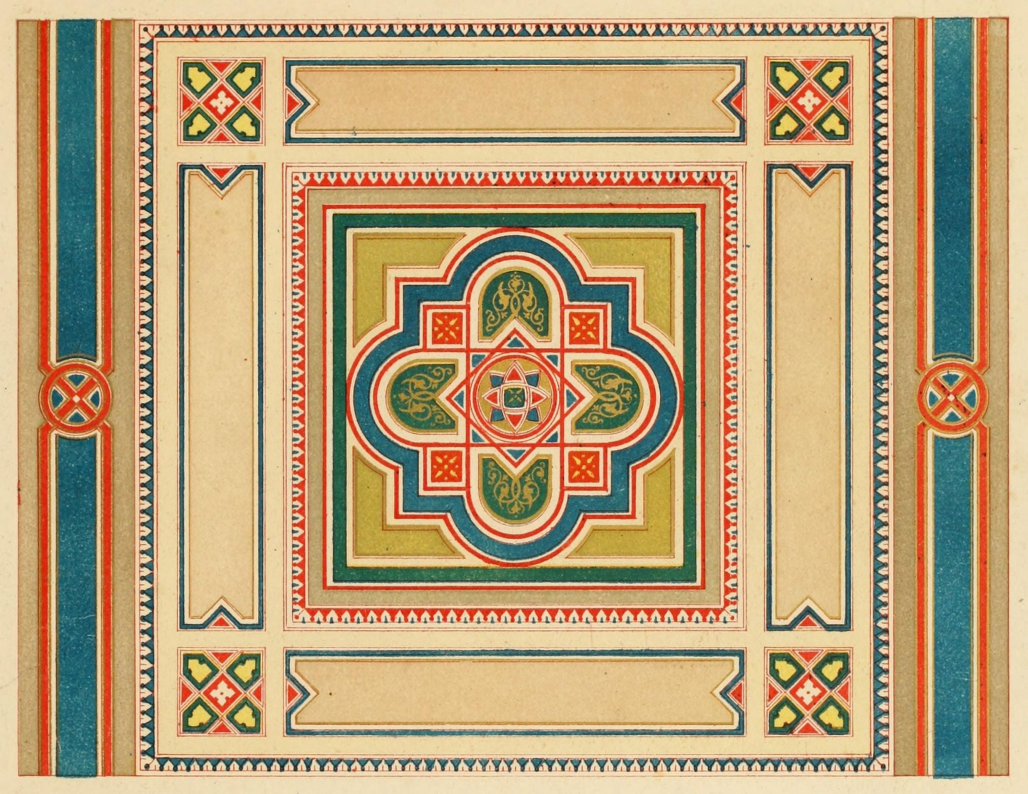 Ornamental designs by Fr Moises 1861-9 Canvas Art - (24 x 36)
