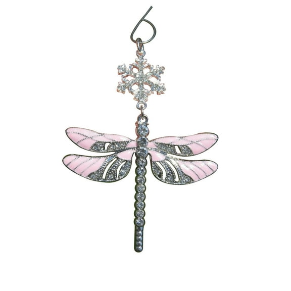 Ornaments Clearance! Christmas Decorations Snowflake Dragonfly Indoor Home Holiday Party Atmosphere Decoration Ornaments Pink 1X Dragonfly Decoration