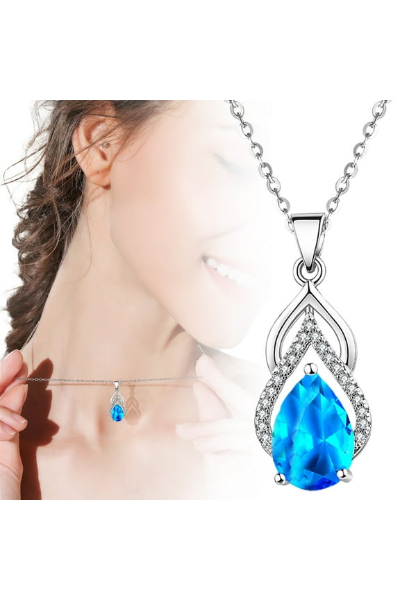 Ornaments Clearance! Vintage Water Drop Pendant (Single Pendant) Blue