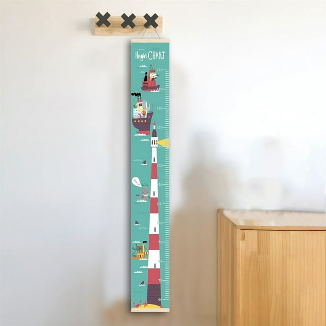 Ornaments Decor Children'S Height Ruler Oil Canvas Height Chart
