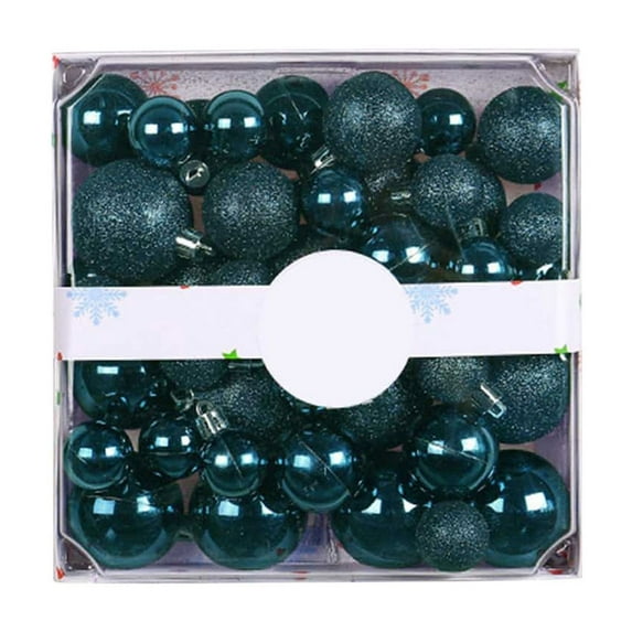 Ornaments For Mini Tree Christmas Tree Ornaments Set 44pcs Christmas Decorations 3/4/5cm Plastic Electroplated Special-shaped Colorful Balls Christmas Set Christmas Tree Pendant Pendant Decorative