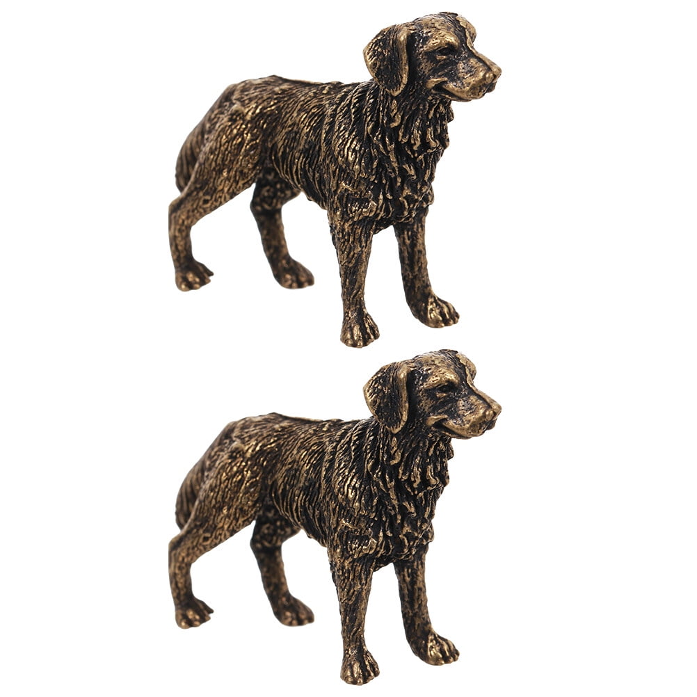 Brass Shepherd Dog Decor for Decoration Antique Mini Desk Ornament ...