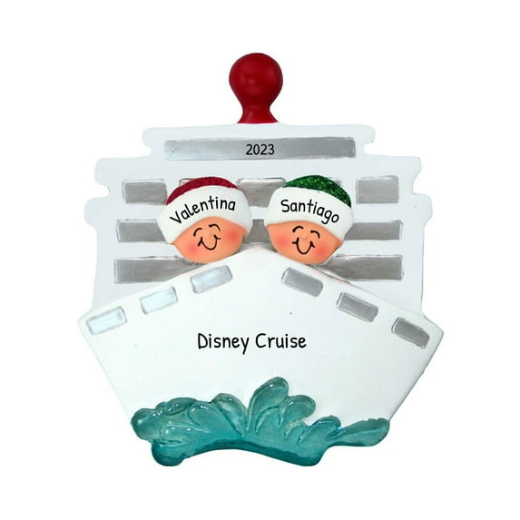 Ornaments by Elves Personalized Couple in Cruise Ornament 2024 Cruise Vacation Christmas Ornament