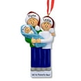 thumbnail image 1 of Ornaments by Elves Personalized Couple with Newborn Baby Boy Xmas Ornament, 1 of 9