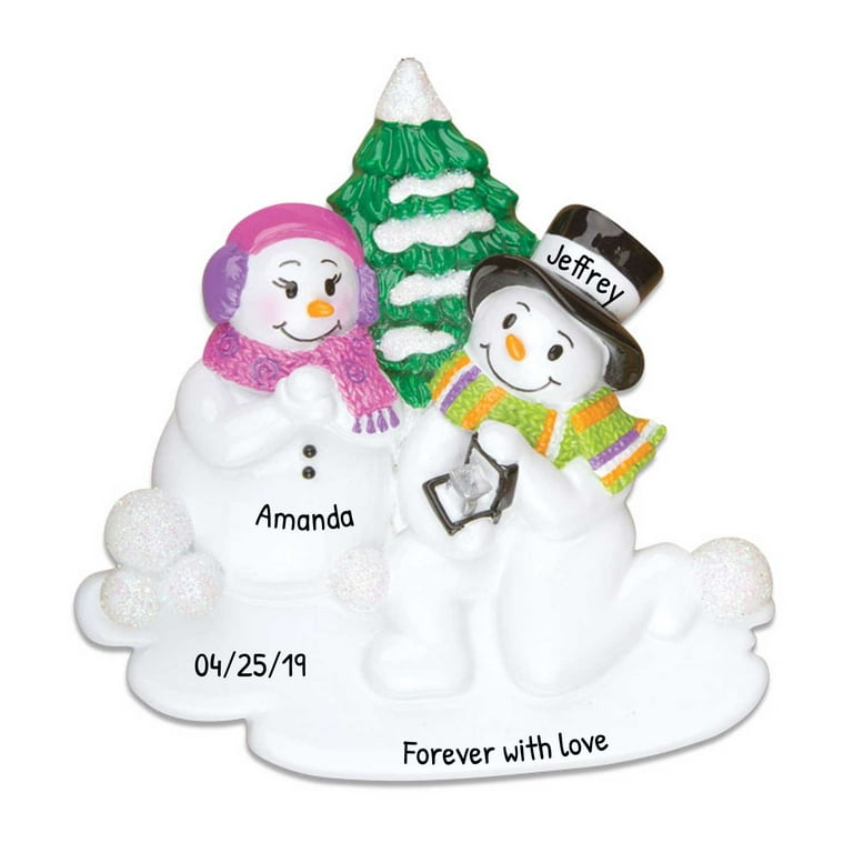 Snowman deals engagement ornament