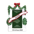 thumbnail image 1 of Ornaments by Elves Personalized Garnished Green Door Ornament Holiday Christmas Decorations 0.25lbs, 1 of 10