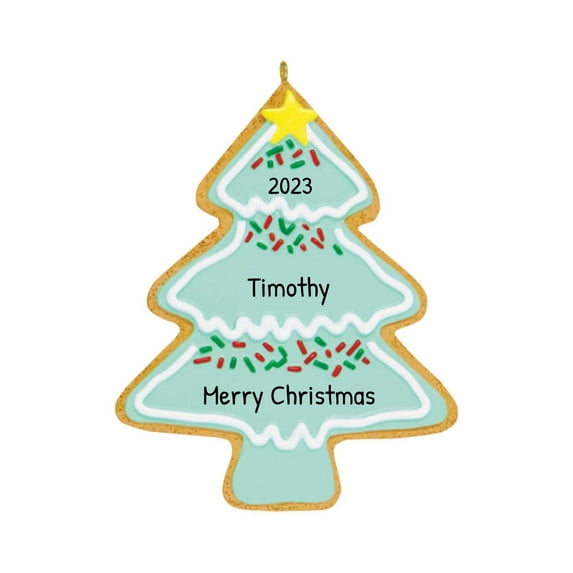 Ornaments by Elves Personalized Gingerbread Christmas Tree Ornaments 2024 Holiday Decorations .25lbs