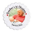 thumbnail image 1 of Ornaments by Elves Personalized Picture Frame Ornament 2024 Grandma First Christmas Ornament .25lbs, 1 of 10