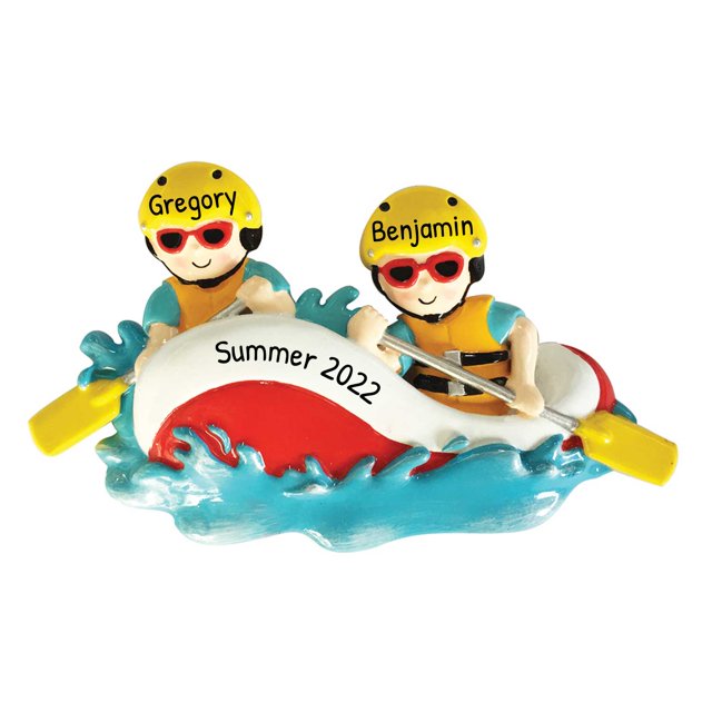 Ornaments by Elves Personalized River Rafting Ornament Couple Christmas