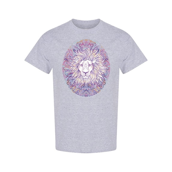 Ornate African Lion T-Shirt Men -Image by Shutterstock, Male 3X-Large