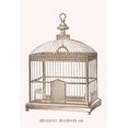 thumbnail image 1 of Ornate Black Bird Cage B Fine art canvas print (20" x 30"), 1 of 1