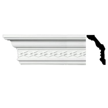 Ornate Cornice White Urethane  94" L | Renovator's Supply