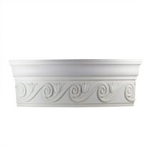 Ornate Cornice White Urethane  96" L Lilith | Renovator's Supply