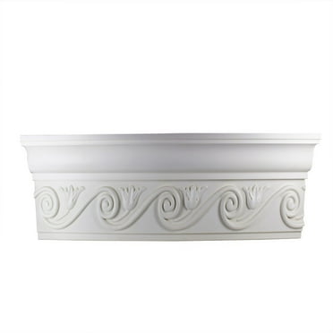 Ornate Cornice White Urethane  96" L Lilith | Renovator's Supply