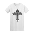 thumbnail image 1 of Ornate Cross Celtic Men T-Shirt - Image by Shutterstock, Male 3X-Large, 1 of 2