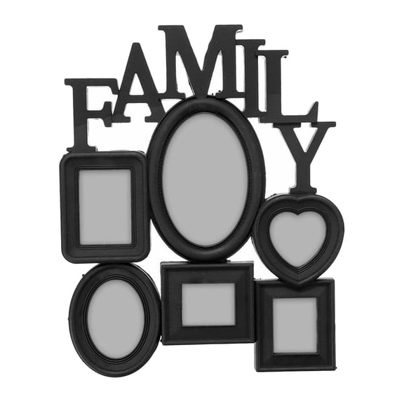 Ornate Family Mounting Selfie Gallery Picture Frames Embossed Black