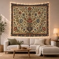 thumbnail image 1 of Ornate Floral Vase Tapestry Wall Hanging, 1 of 6