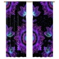 thumbnail image 1 of Ornate Lotus Flower Modern Tulle Window Curtains for Living Room Luxury Bedroom Kitchen Curtains, 1 of 5