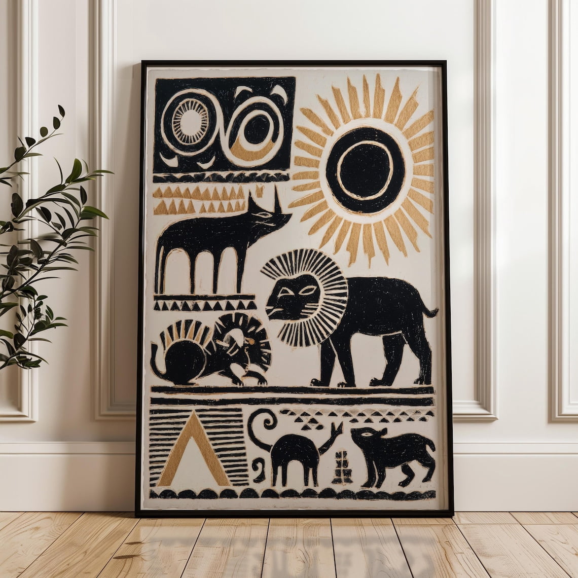 Printable Sign Photo Ornate Mexican Wildlife Wall Art Print, Traditional Abstract Folk ...