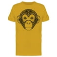 thumbnail image 1 of Ornate Monkey Head T-Shirt Men -Image by Shutterstock, Male Medium, 1 of 2