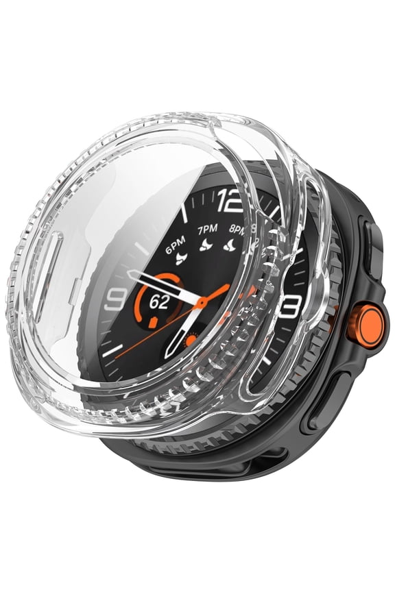 Ornate PC Tempered Glass Case With Soft Comfortable Touch | Advanced Features For Most 20MM Watch Models | Excellent For Family Outings White Excellent For Sports Training White