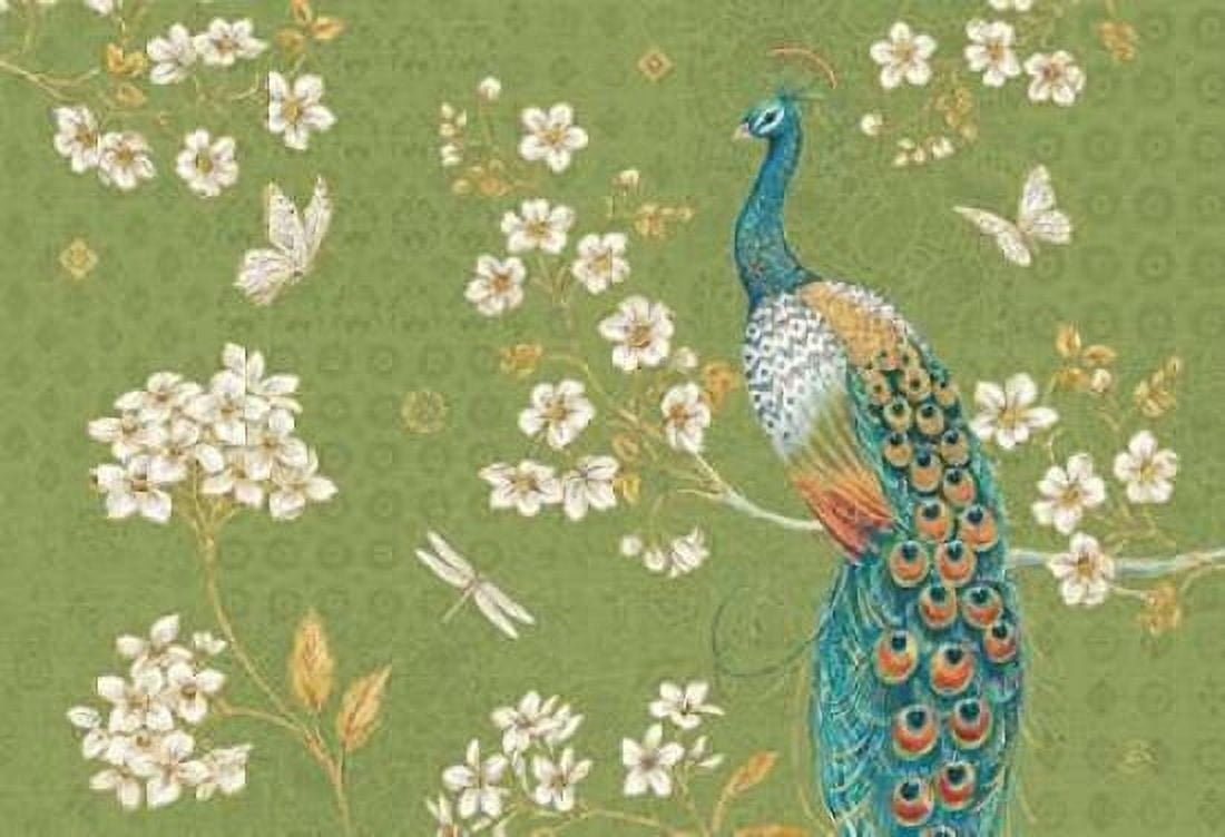 Ornate Peacock II Master Canvas Art - Brissonnet Daphne (20 x 28)