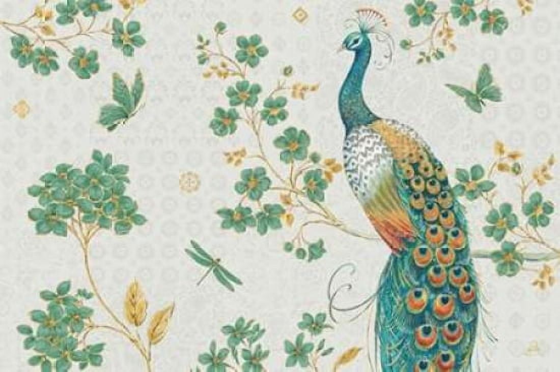 Ornate Peacock IV Master Canvas Art - Brissonnet Daphne (24 x 36)