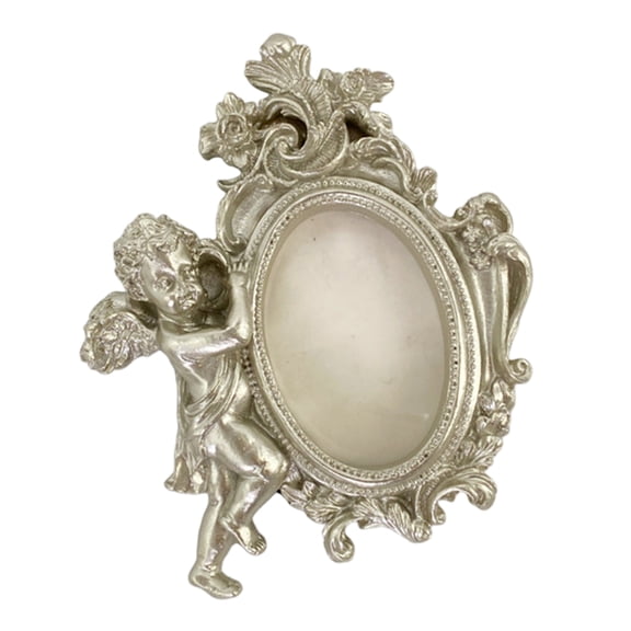 Ornate Resin Wall And Tabletop Photo Frame Victorian Theme Cherub Sculpture Picture Frame Home Offices Decors