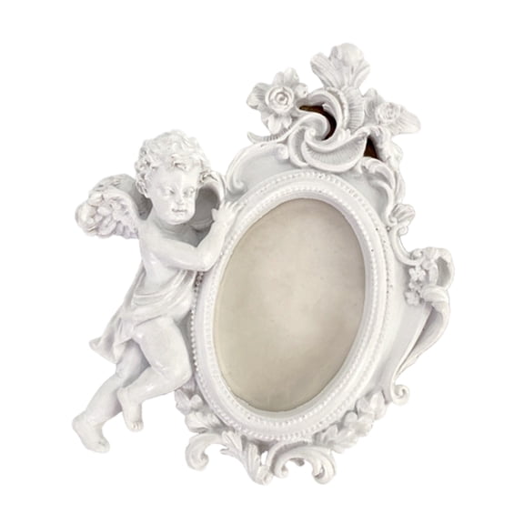 Ornate Resin Wall And Tabletop Photo Frame Victorian Theme Cherub Sculpture Picture Frame Home Offices Decors