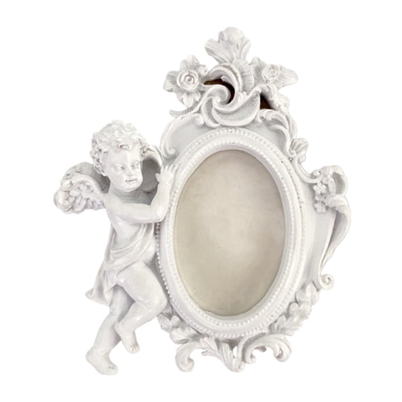 Ornate Resin Wall And Tabletop Photo Frame Victorian Theme Cherub Sculpture Picture Frame Home Offices Decors
