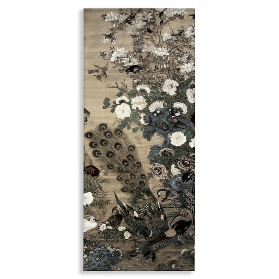 Ornate Silk And Moonlight Canvas Wall Art, design by Vintage Hustle